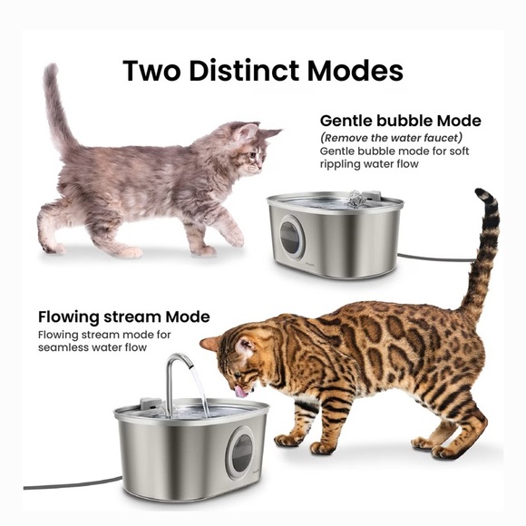 Stainless Steel Pet Water Fountain - Picture 2 of 5